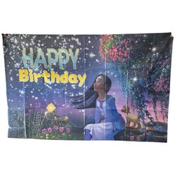 Disney Wish Happy Birthday Backdrop Asha Star Night Sky Party Banner