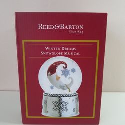 Reed & Barton Winter Dreams Snowglobe Musical- Christmas 