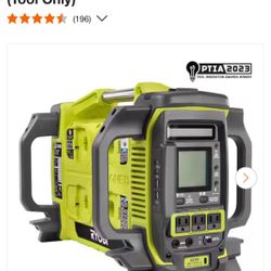 Ryobi 18V ONE+ 1800-Watt Portable Battery Inverter Power Station/8-Port Charger (Tool Only) 
