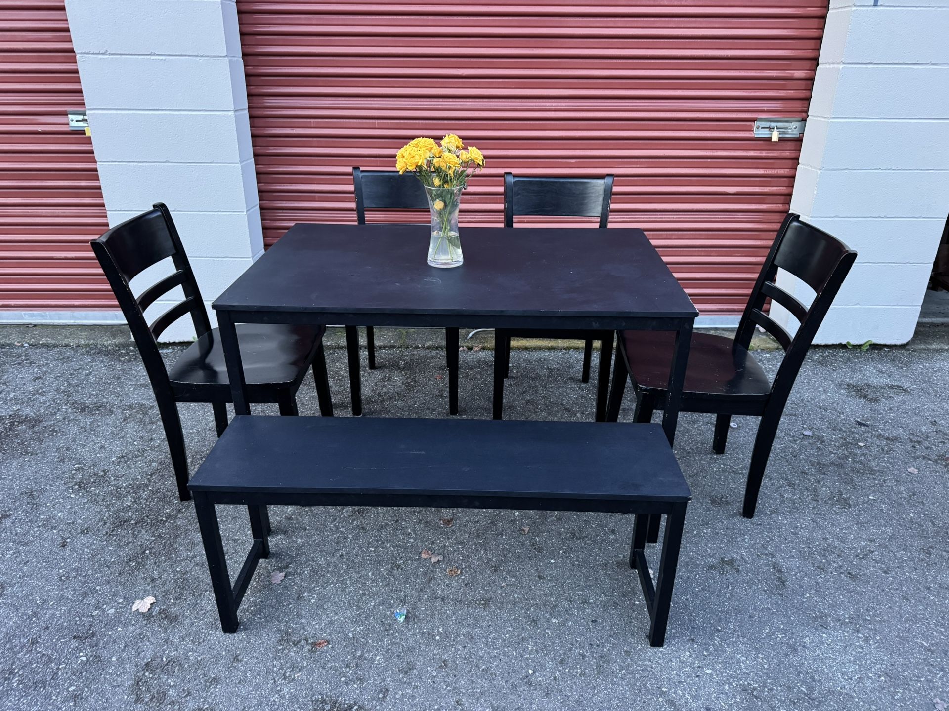 Table and bench (no chairs)