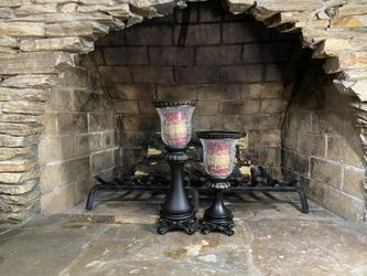2 Candle Holders With Candles