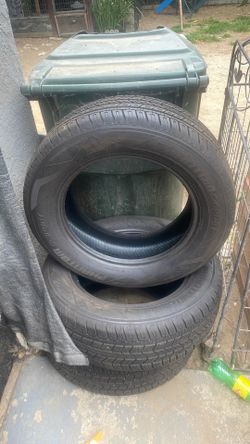3 semi new tires