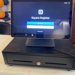 Square Register, Cash Drawer, and Printer IN EXCELLENT CONDITION 