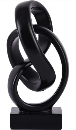 Black knot statue