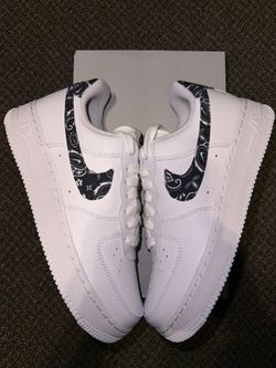 Nike Airforce 1 Black Paisley