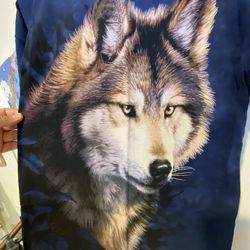 Vintage 2001 The Mountain’Wolf Head’ T Shirt New Never Used Men Size : XL (X-Large)