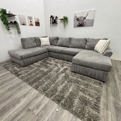 Gray Sectional Couch - Free Delivery 