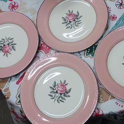 Beautiful Small Saucer Plates With Roses 