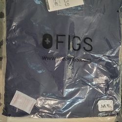 FIGS SCRUB NAVY BLUE TOP XL