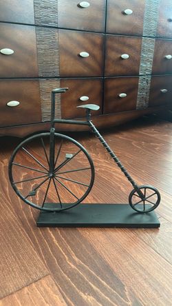 Rustic metal high wheel bicycle