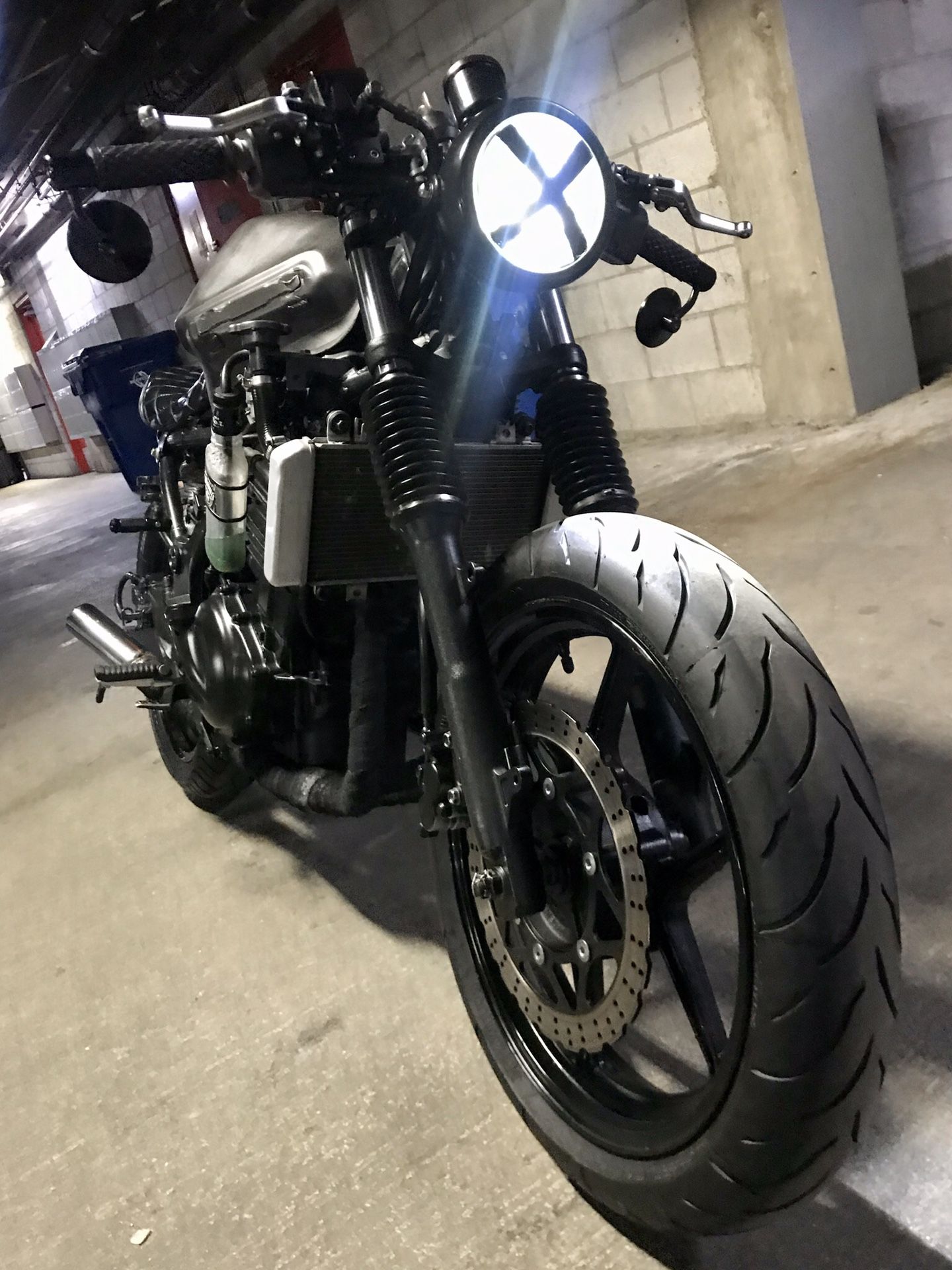 Custom Cafe Racer Motorcycle