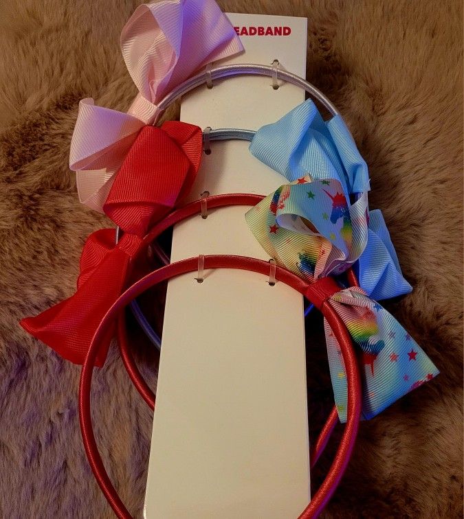 Girls Ribbon Headbands with Bows
