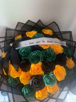 Jamaican themed bouquet