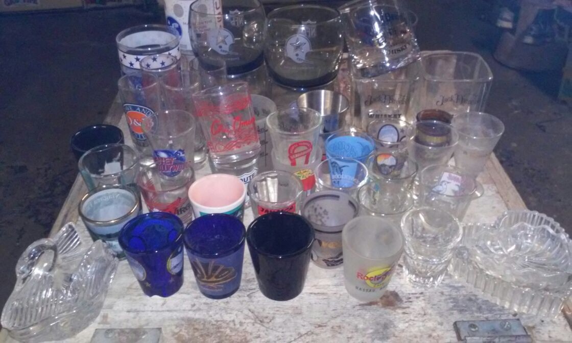 Large Shot an Drink glass collection