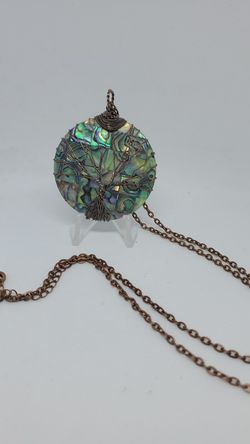 Womens necklace chain art one of a kind pendant