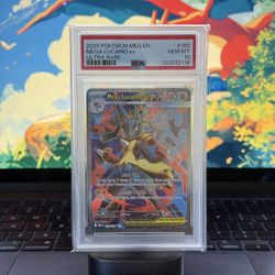 Pokemon - Mega Lucario EX Full Art PSA 10