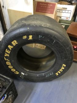 Official track used NASCAR Tire Goodyear