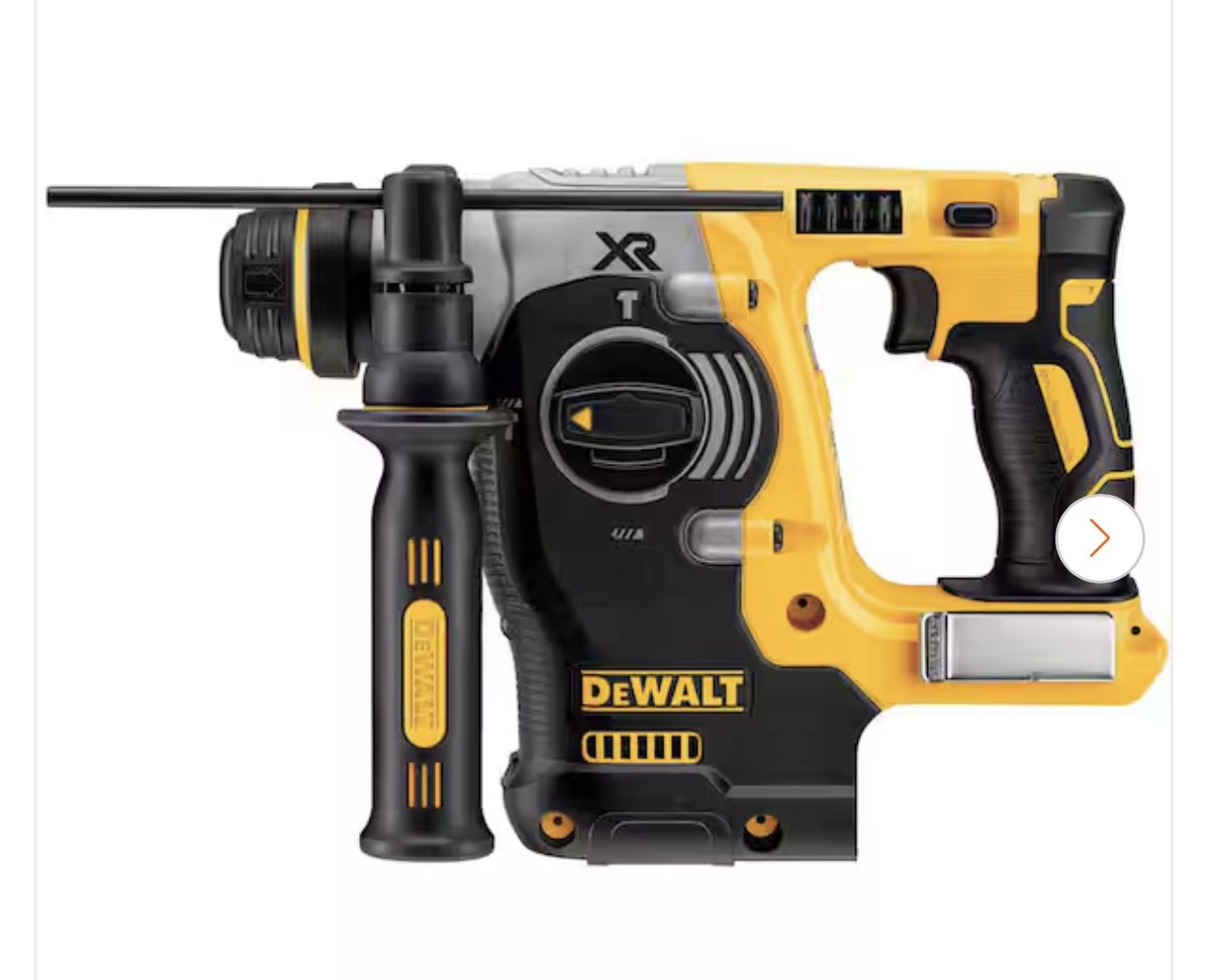 DEWALT 20V MAX XR Cordless Brushless 1 in. SDS Plus L-Shape Rotary Hammer (Tool Only)