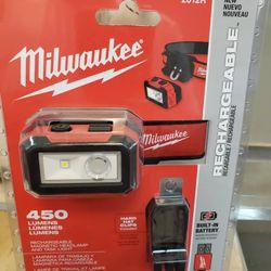 MILWAUKEE HEADLAMP 450 LUMEN  50% OFF RETAIL PRICE 