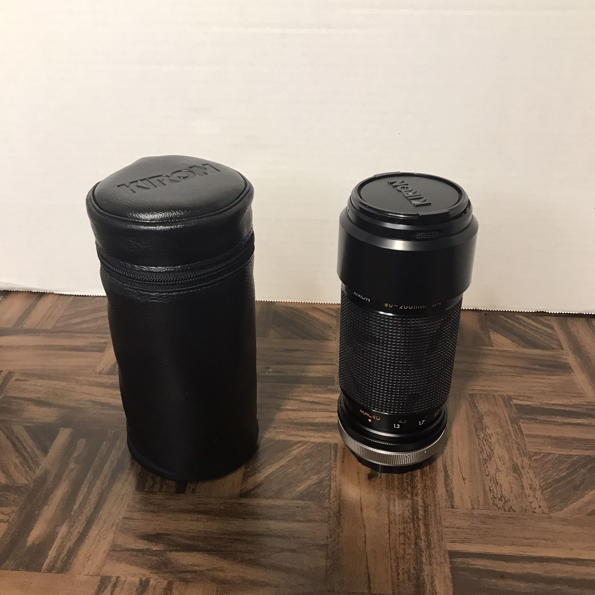 KIRON 80-200mm f/4 MACRO 1:4 Lens Black with Case Used Made In Japan