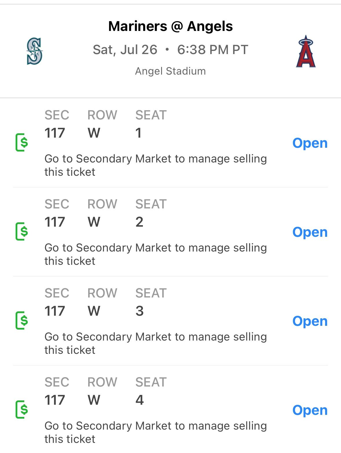 Angel Tickets