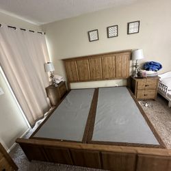 King Bed Frame With Box Springs