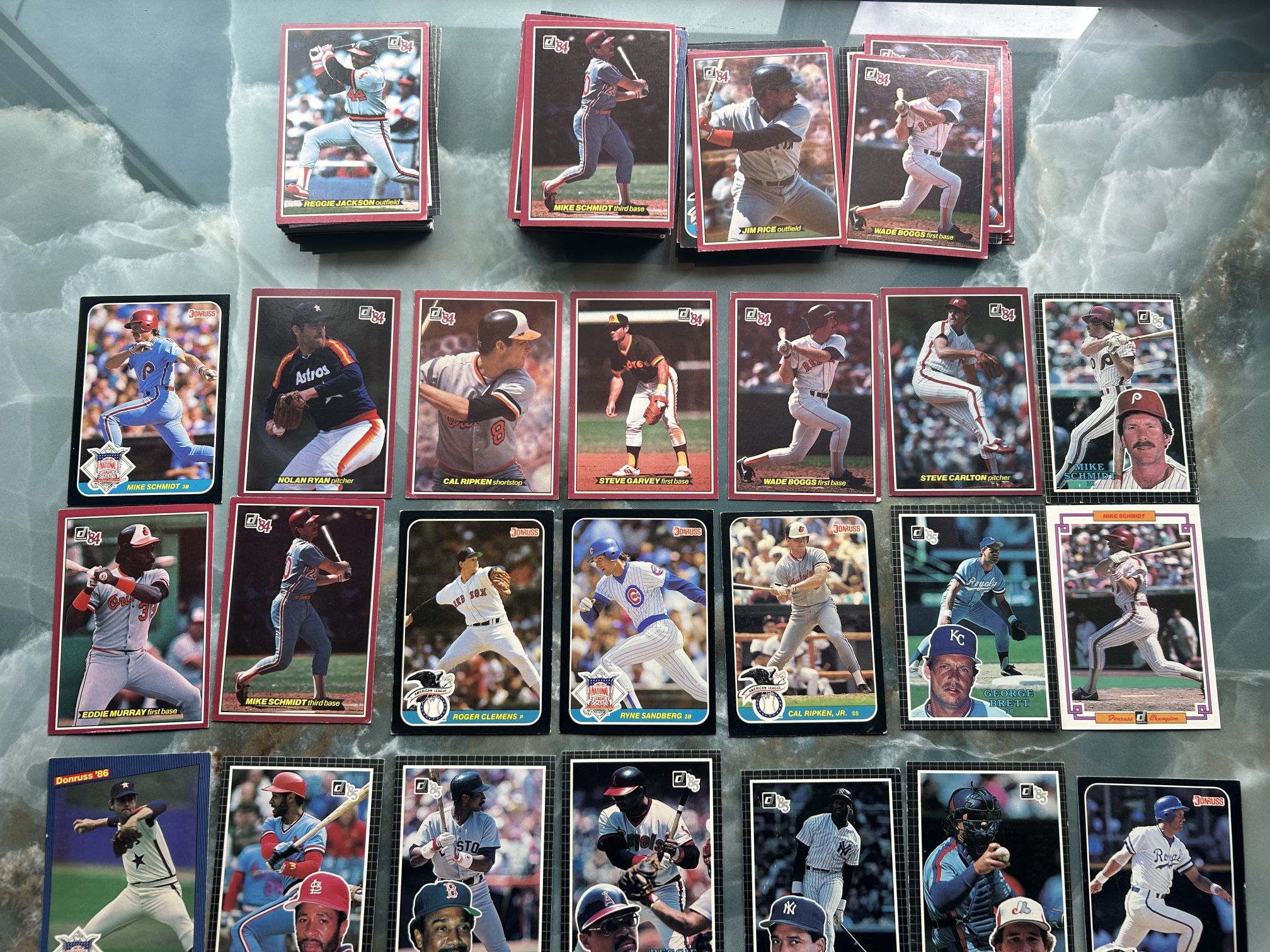 Baseball Cards 3 1/2 X 5 Donruss From 1984, 85, 86, 87