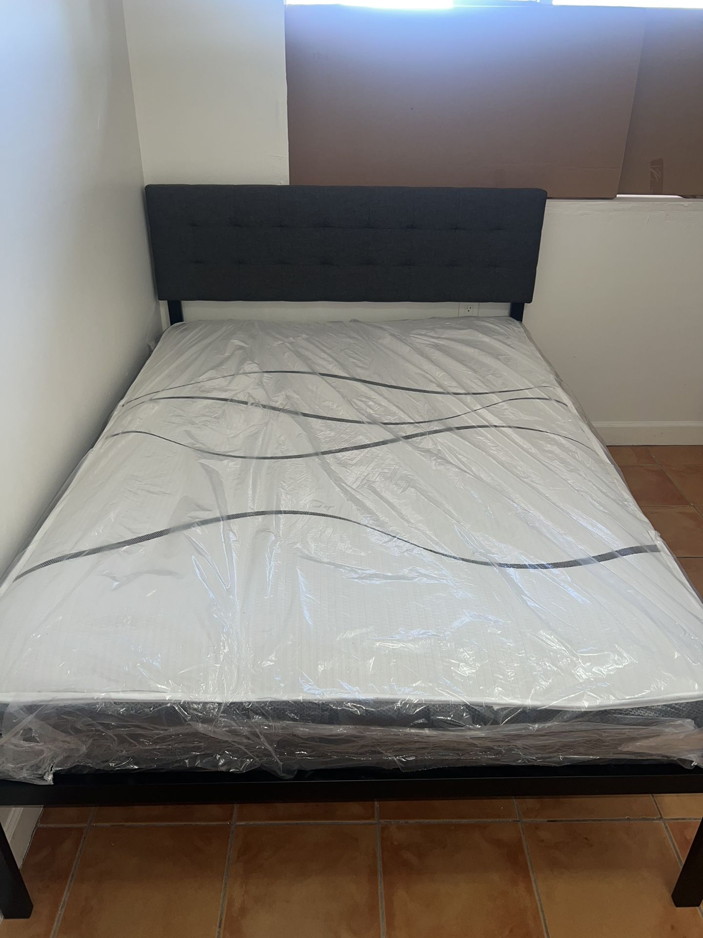 Full Size Bed Frame With Mattress All New Furniture And Free Delivery