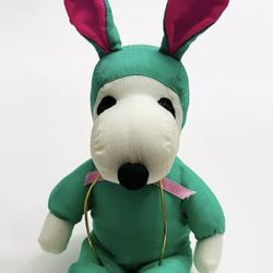 Snoopy 8” Plush Easter Bunny Suit Whitmans ~ Determine Productions Stuffed EUC