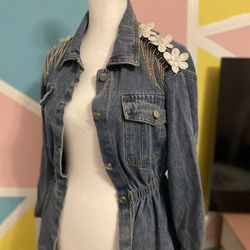 High Fashion Beyonce Inspired Blue Jean Jacket  5T