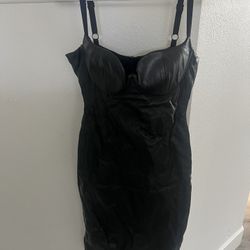 Black Leather Dress