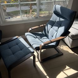 POÄNG Armchair and Ottoman 