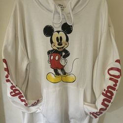 🤍 Disney Mickey Mouse White Hoodie – Cute & Stylish! ❤️💛
