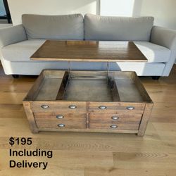 Ashley Furniture Keeblen Rustic Lift-Top Coffee Table – 48” – $195 Free Delivery