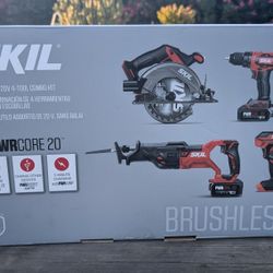 SKIL PWRCORE 20 Brushless 20V 4 Tool Combo Kit