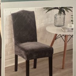 Brand New Velvet Stretch Chair Seat Covers 