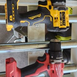 Milwaukee Or DEWALT BRUSHLESS DRILL $45 EACH
