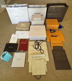 Authentic Luxury Brand Boxes & Shopping Bags