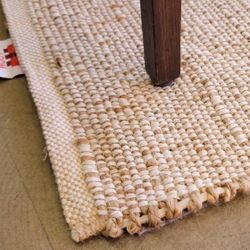 Fawna Handwoven Jute Rug 9′ x 12′ Natural Texture Weave