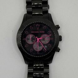 Michael Kors Watch Black/Pink 