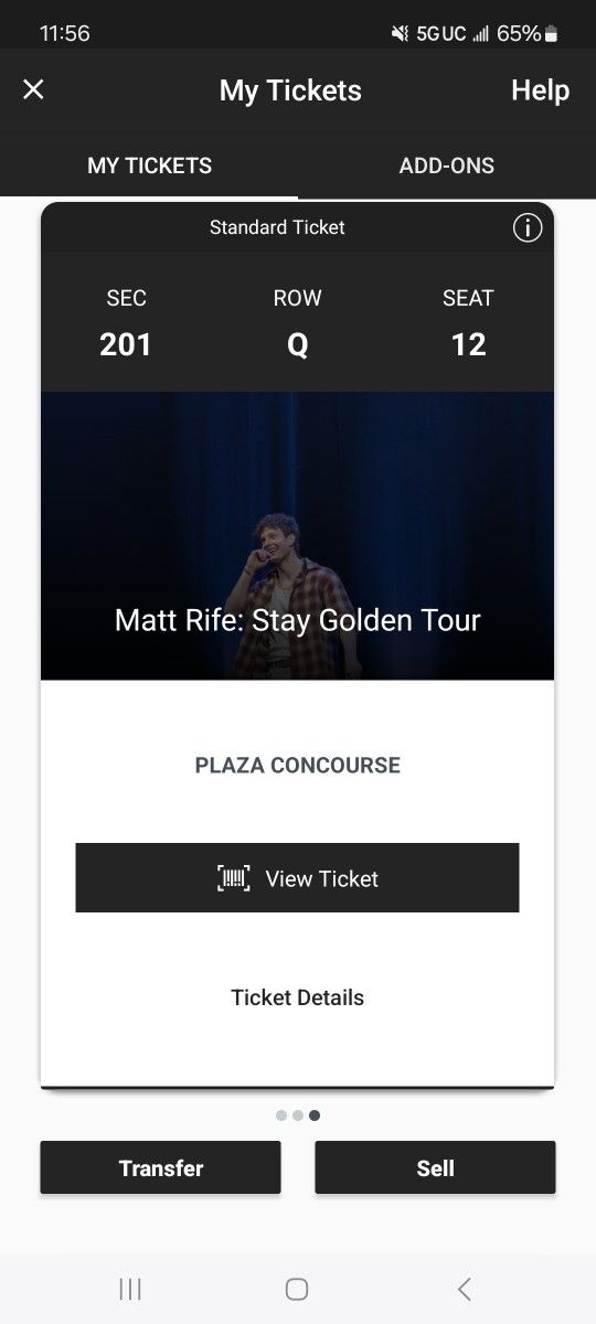 1 Ticket To Matt Rife