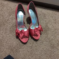 Dark Pink Heels. 