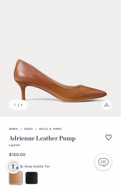 Ralph Lauren Adrienne Leather Pumps