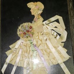 Ribbon Doll  Picture Porcelain Dolls Mache Plates 