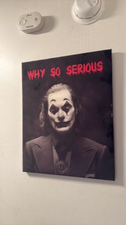 Joker "Why So Serious" Canvas Wall Art
