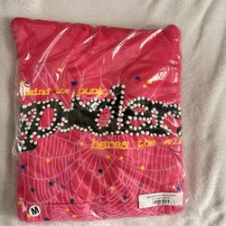 Pink Sp5der hoodie 
