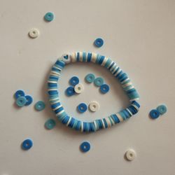 Handmade Color Mash bracelet (blue)