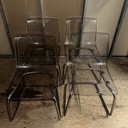 4 Acrylic chairs