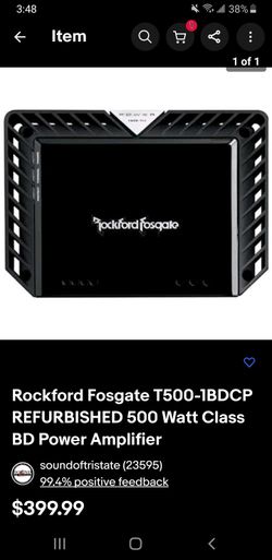 Rf Amp 500 Watts Rms And L7 Sub