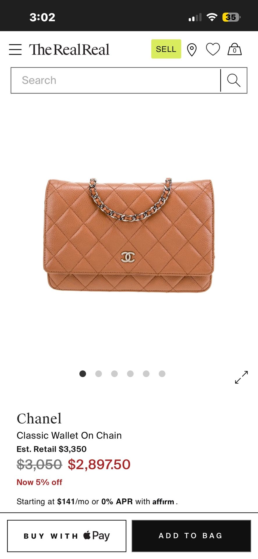 Chanel Classic Wallet On Chain